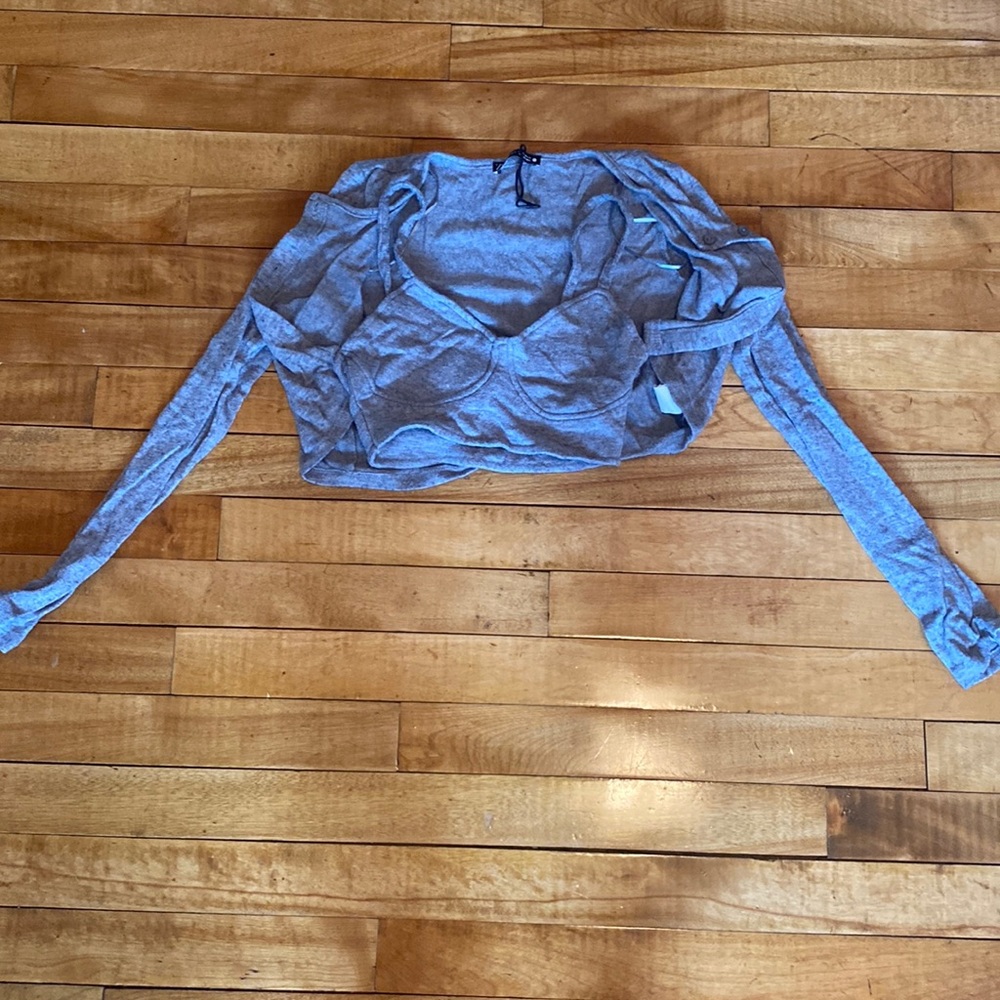 Zara cardigan and bralette set